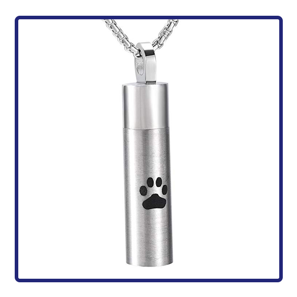 A small trinket with a paw print